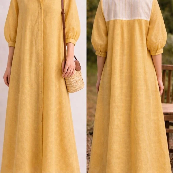 COTTON KOTA ALINE DRESS