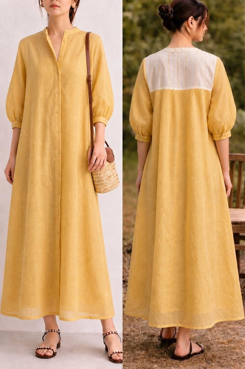 COTTON KOTA ALINE DRESS